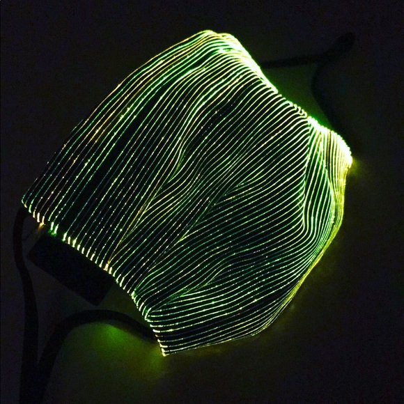 Shimmery led Face Mask. Unisex Mask - Picture 1 of 12